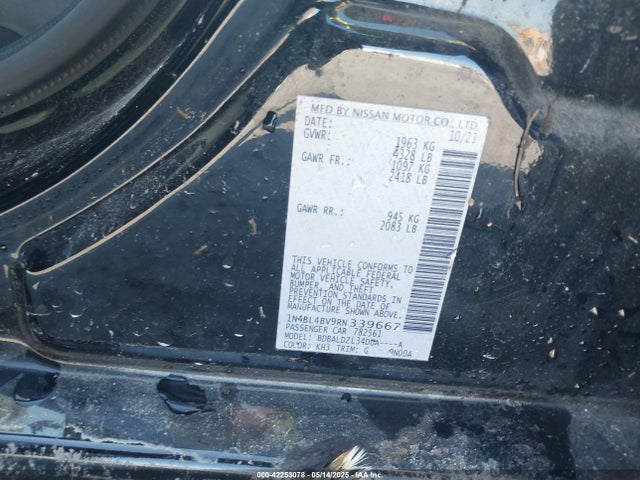Nissan 2024 2024 1N4BL4BV9RN339667 Image 9