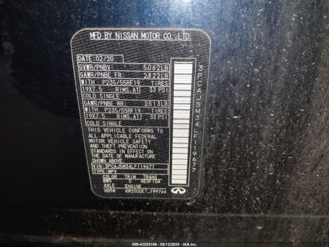 2020 INFINITI QX50 3PCAJ5M34LF119677 Photo 8