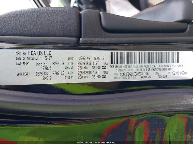 1C4RJFBG1HC908923 Jeep 2017