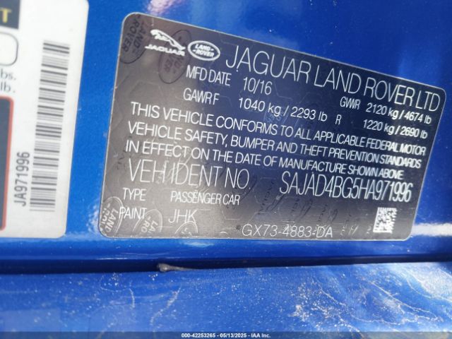 2017 JAGUAR XE SAJAD4BG5HA971996 Photo 8