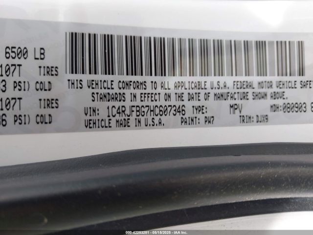 2017 JEEP GRAND CHEROKEE 1C4RJFBG7HC607346 Photo 8