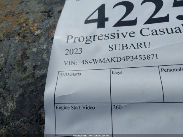 4S4WMAKD4P3453871 Subaru Ascent
