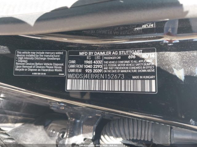 WDDSJ4EB9EN152673 Mercedes-Benz CLA 250