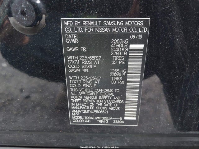 Nissan Rogue 2020 KNMAT2MT4LP506521 Image 9