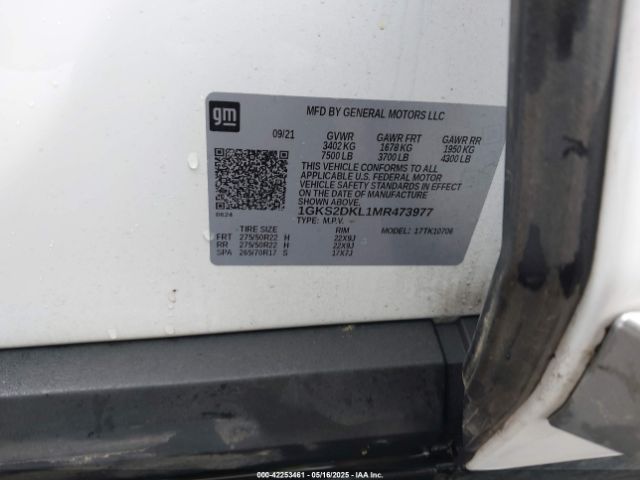 1GKS2DKL1MR473977 GMC Yukon 4wd Denali