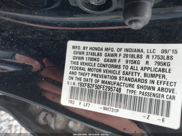 19XFB2F50FE295748 Honda Civic Lx