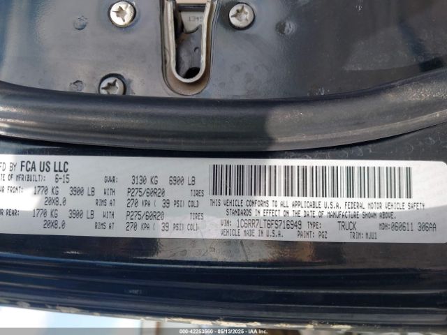 1C6RR7LT6FS716949 RAM 1500 Big Horn