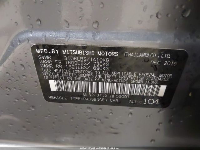 2020 MITSUBISHI MIRAGE G4 ML32F3FJXLHF06097 Photo 8
