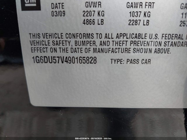 2009 CADILLAC CTS 1G6DU57V490165828 Photo 8