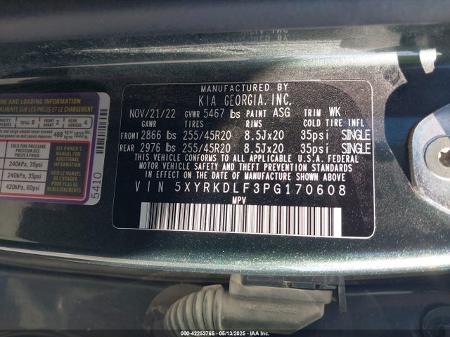 5XYRKDLF3PG170608 KIA t-gdi theta-iii