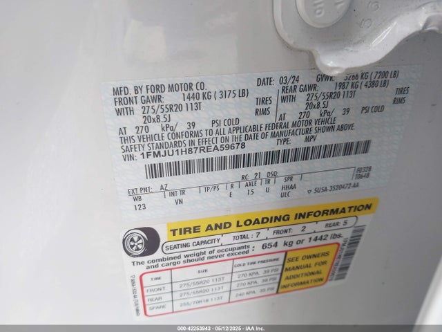 1FMJU1H87REA59678 Ford gtdi-standard