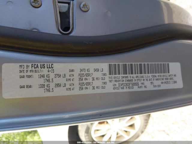 3C4PDCBG3FT699926 Dodge Journey Sxt