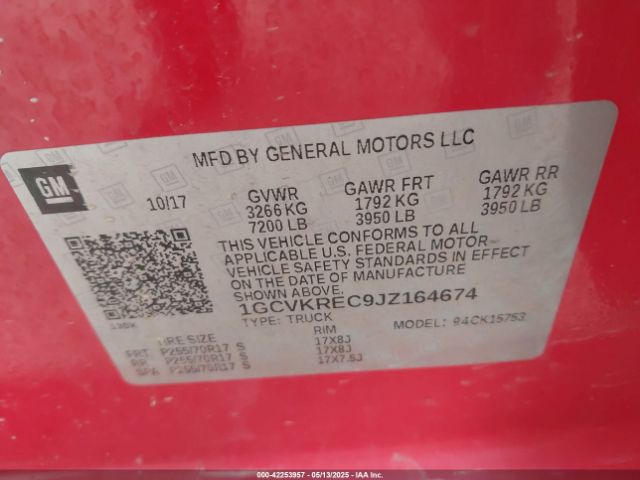 2018 CHEVROLET SILVERADO 1500 1GCVKREC9JZ164674 Photo 8