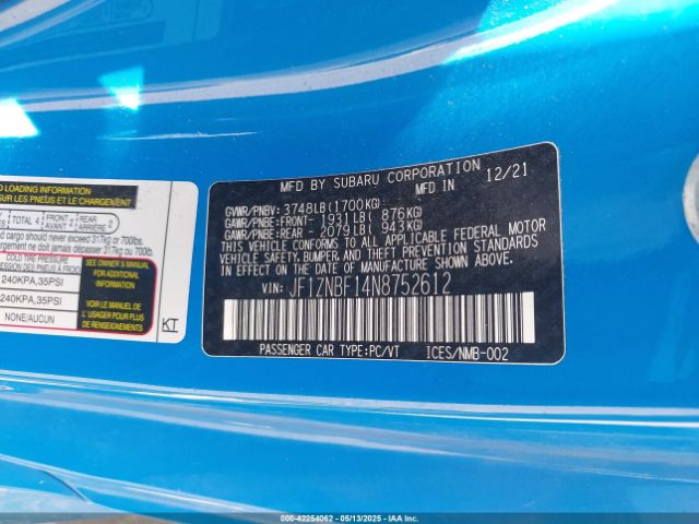 2022 TOYOTA GR86 JF1ZNBF14N8752612 Photo 8
