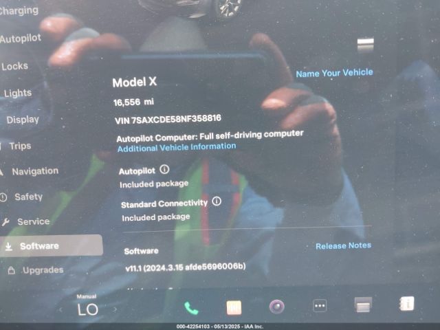 7SAXCDE58NF358816 Tesla Model X Dual Motor All-wheel Drive/plaid Tri Motor All-wheel Drive
