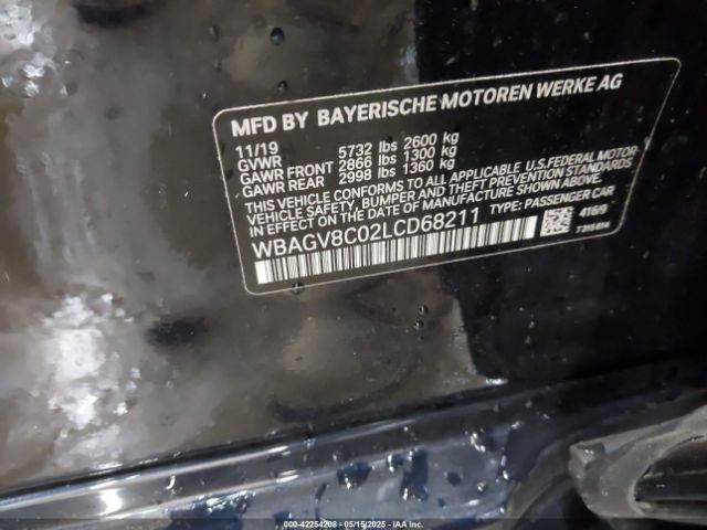 WBAGV8C02LCD68211 BMW M850i Gtan Coupe Xdrive
