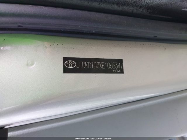 JTDKDTB3XE1065347 Toyota Prius C Three
