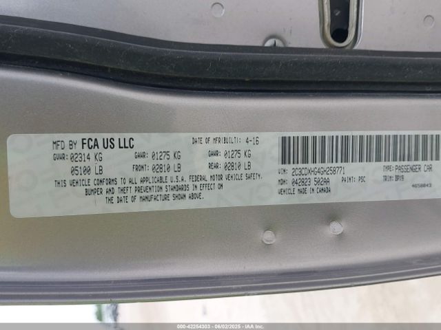 2016 DODGE CHARGER 2C3CDXHG4GH258771 Photo 8