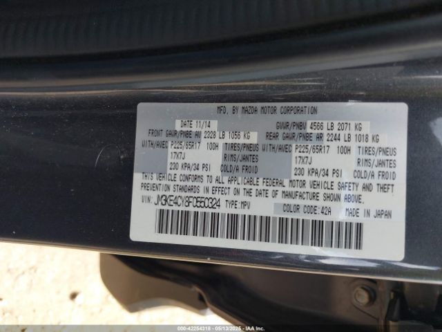 JM3KE4CY8F0550324 Mazda Cx-5 Touring
