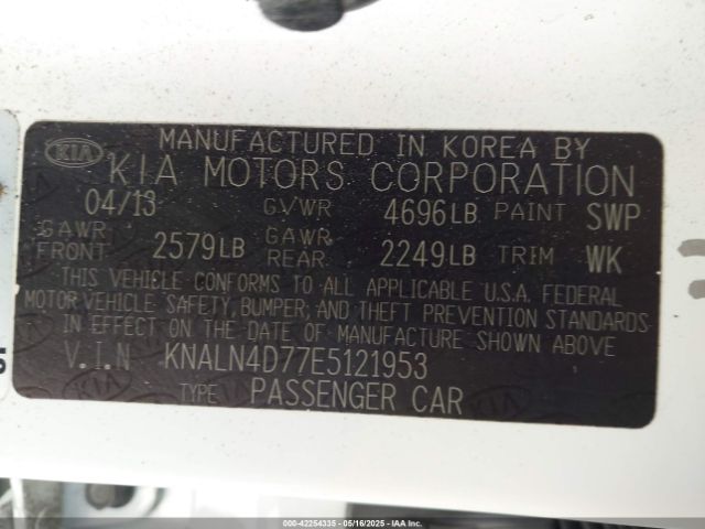 KNALN4D77E5121953 KIA Cadenza Premium
