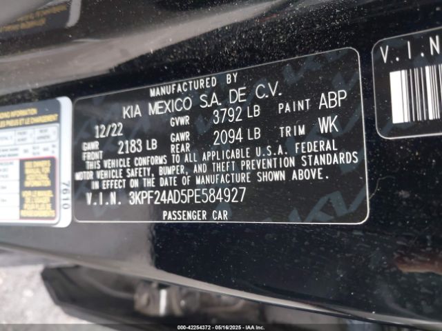 2023 KIA FORTE 3KPF24AD5PE584927 Photo 8