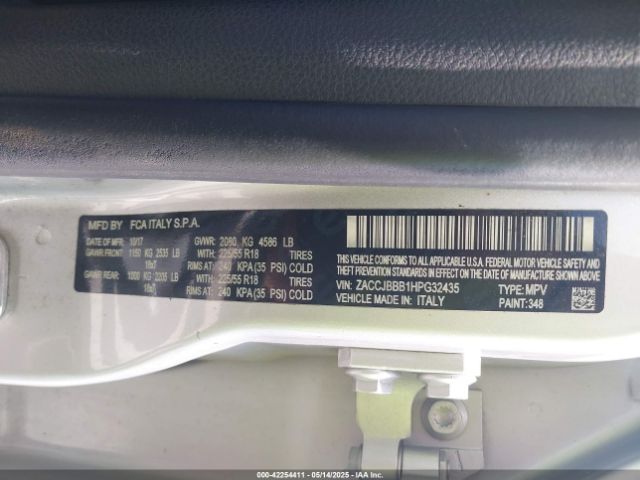 ZACCJBBB1HPG32435 Jeep Renegade Latitude 4x4