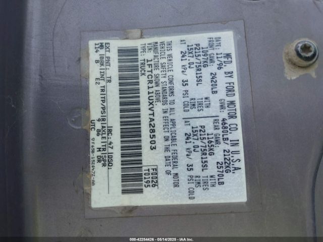 1997 FORD RANGER 1FTCR11UXVTA28503 Photo 8