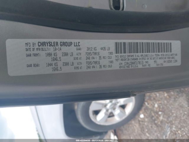 1C4NJCBA0FD178115 Jeep Compass Sport