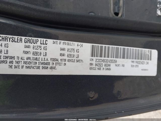 2C3CDXBG3EH295350 Dodge Charger Se