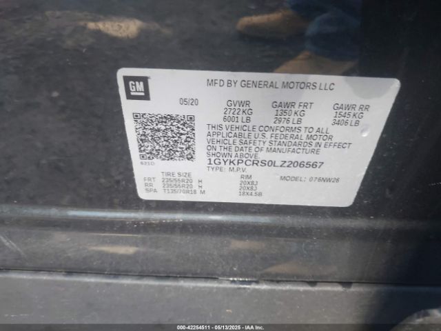 2020 CADILLAC XT6 1GYKPCRS0LZ206567 Photo 8