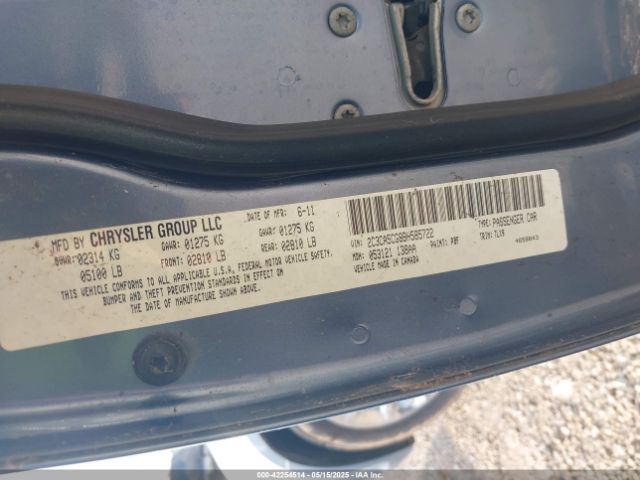 2011 CHRYSLER 300 2C3CA5CG8BH585722 Photo 8