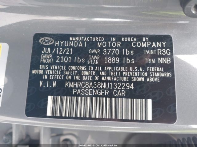 2022 HYUNDAI VENUE KMHRC8A38NU132294 Photo 8