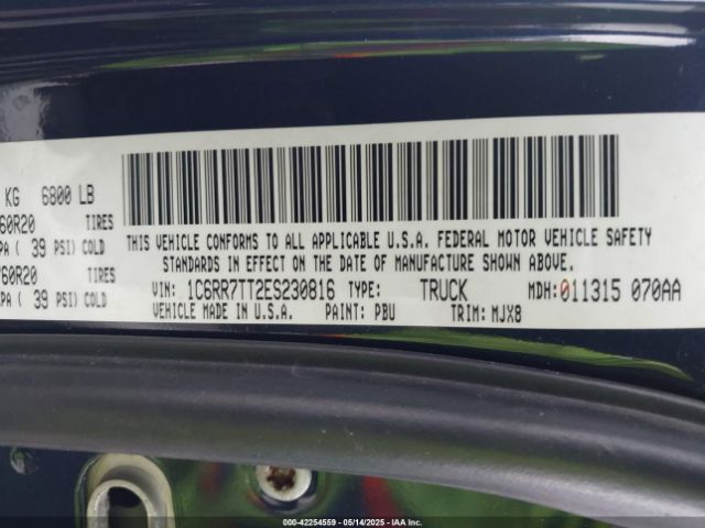 1C6RR7TT2ES230816 RAM 1500 Big Horn