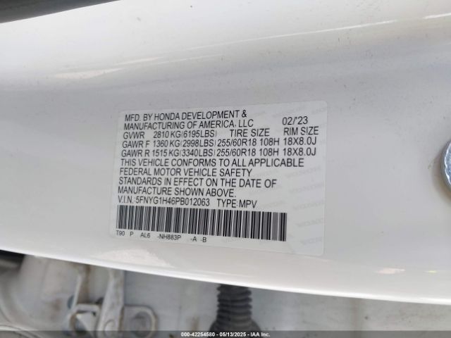 2023 HONDA PILOT 5FNYG1H46PB012063 Photo 8