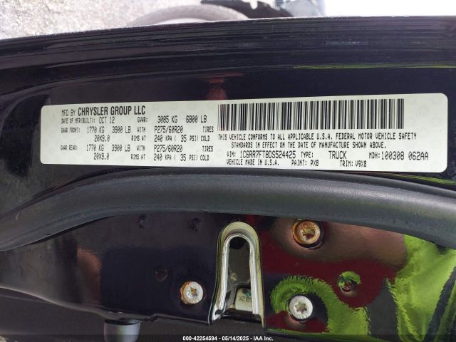 2013 RAM 1500 1C6RR7FT8DS524425 Photo 8