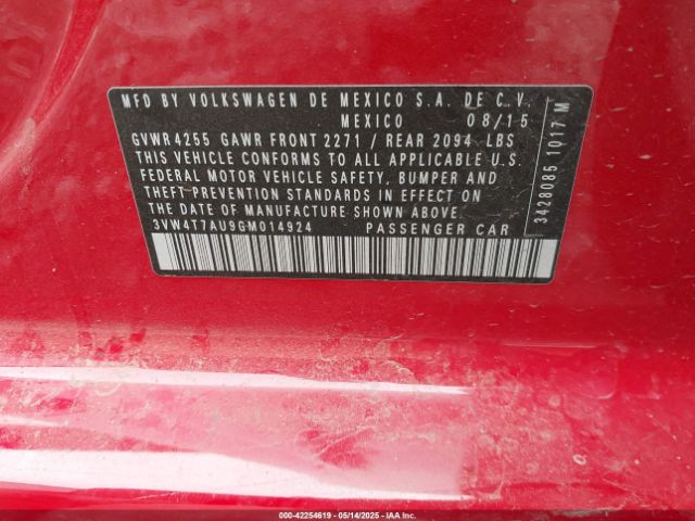 2016 VOLKSWAGEN GOLF GTI 3VW4T7AU9GM014924 Photo 8