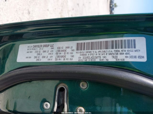 3C6UR5DLXEG150779 RAM 2500 Slt