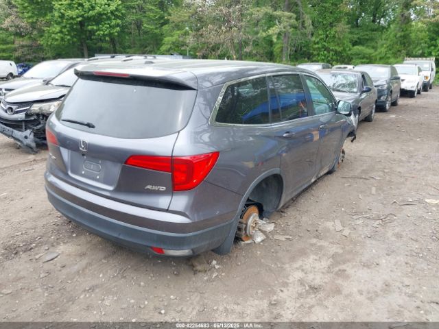 5FNYF6H58HB015458 Honda Pilot Ex-l
