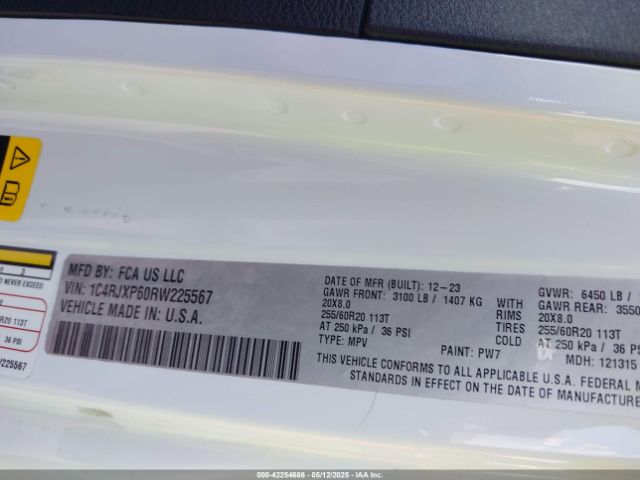 1C4RJXP60RW225567 Jeep Wrangler 4xe Sahara 4xe