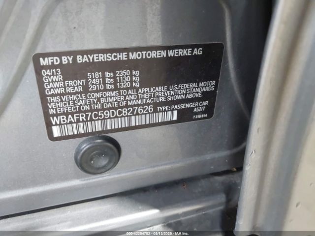 2013 BMW 535I WBAFR7C59DC827626 Photo 8