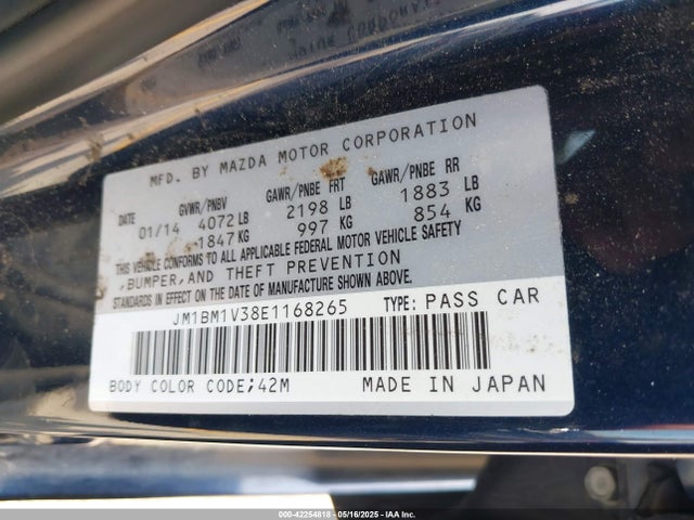 JM1BM1V38E1168265 Mazda py