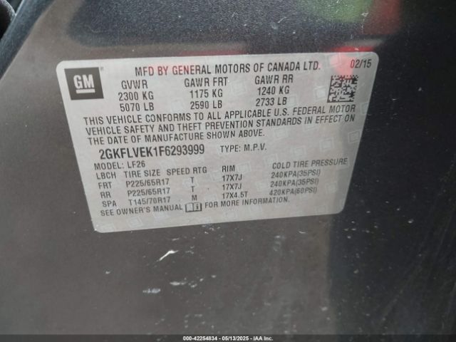 2GKFLVEK1F6293999 GMC Terrain Sle-1