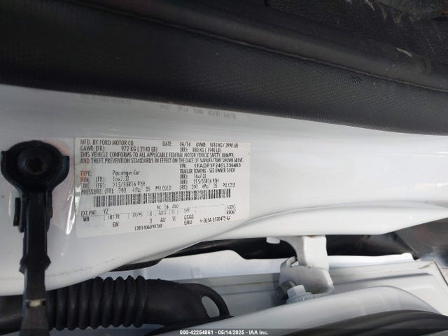 1FADP3F24EL336463 Ford FOCUS SE