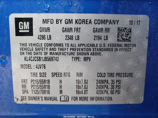 Buick Encore Essence 2018 KL4CJCSB1JB569742 Image 9