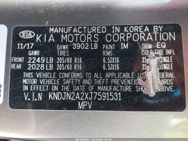KNDJN2A2XJ7591531 KIA Soul