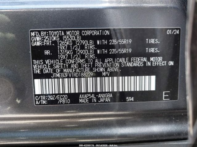 JTMEB3FV1RD188229 Toyota Rav4 Prime Xse