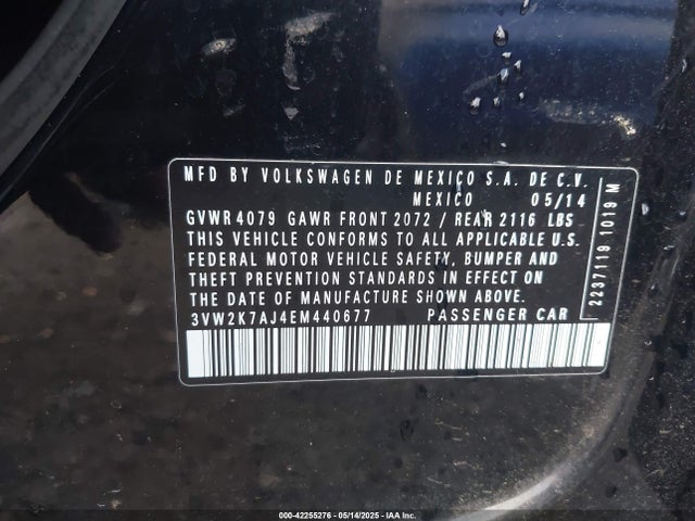 3VW2K7AJ4EM440677 Volkswagen Jetta 2.0l S