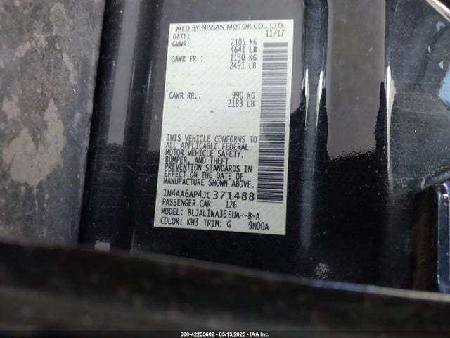 1N4AA6AP4JC371488 Nissan 2018