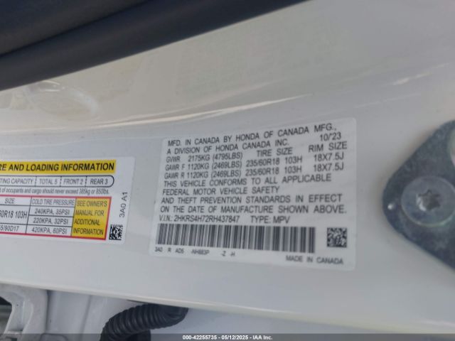 2024 HONDA CR-V 2HKRS4H72RH437847 Photo 8