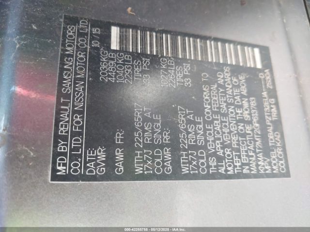 KNMAT2MT2GP613783 Nissan ROGUE S